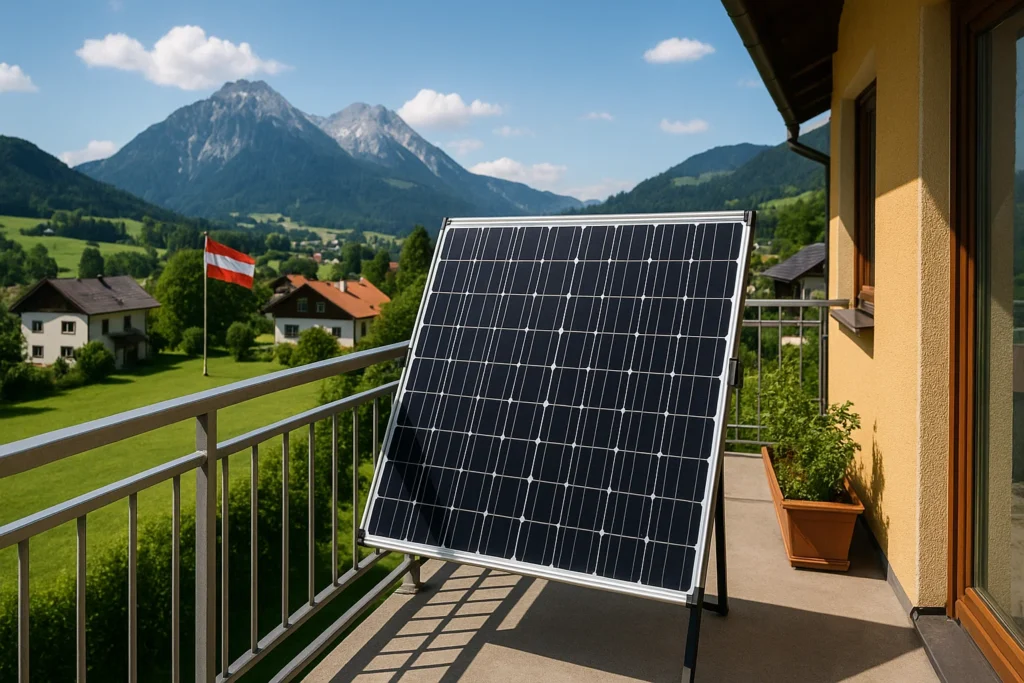 Balkon-Solaranlage
