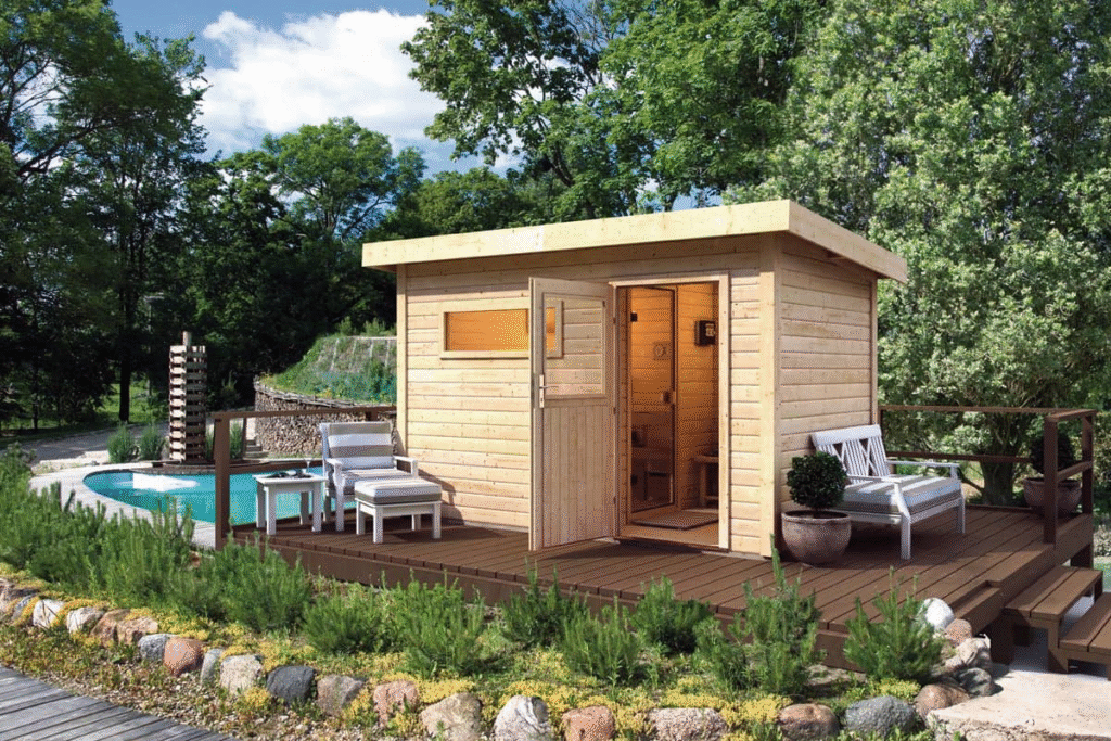 Klimaanlage im Gartenhaus